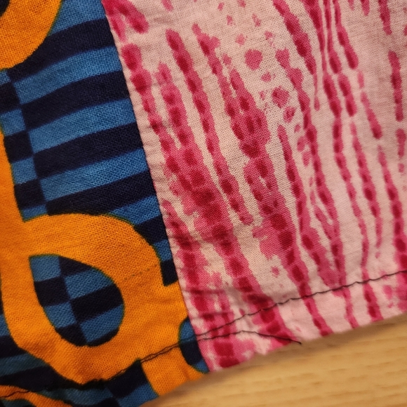 HANDCRAFTED ARTISAN SANTE FE HIPPIE FESTIVAL HAREM WIDE LEG PATCHWORK PANT MED - Picture 3 of 9